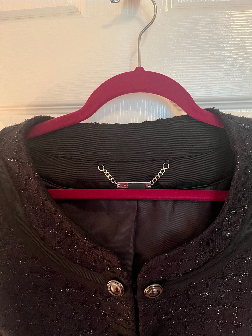 White House Black Market Tweed Sparkle Blazer - Picture 2 of 11